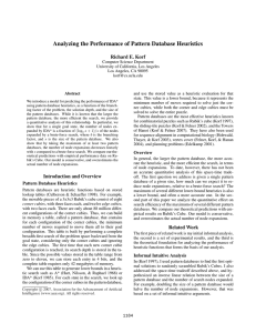 Analyzing the Performance of Pattern Database Heuristics Richard E. Korf
