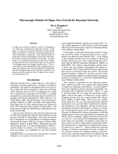 Macroscopic Models of Clique Tree Growth for Bayesian Networks