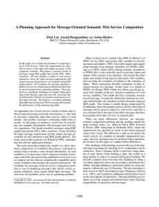 A Planning Approach for Message-Oriented Semantic Web Service Composition