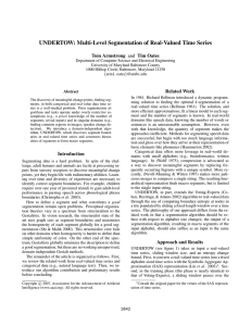 UNDERTOW: Multi-Level Segmentation of Real-Valued Time Series
