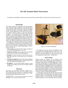 The UBC Semantic Robot Vision System