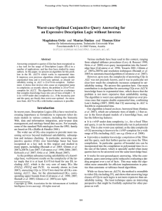 Worst-case Optimal Conjunctive Query Answering for Magdalena Ortiz