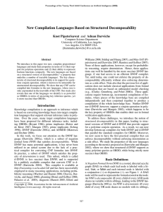 New Compilation Languages Based on Structured Decomposability Knot Pipatsrisawat