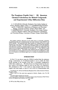 The Nonplanar Peptide Unit.**+ 111. Chemical  Calculations for Related Compounds