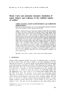 Monte  Carlo  and  molecular  dynamics ... argon  clusters  and  n-alkanes  in ...