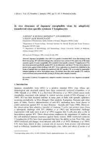 In vivo transferred virus specific cytotoxic T lymphocytes J. Biosci.,