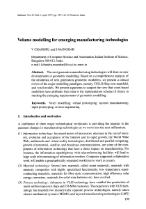 Volume modelling for emerging manufacturing technologies