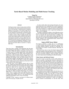 Tactic-Based Motion Modeling and Multi-Sensor Tracking Yang Gu