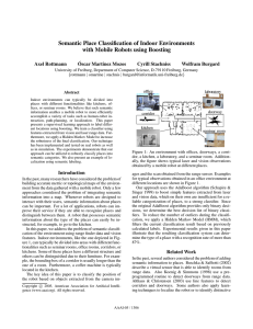 Semantic Place Classification of Indoor Environments with Mobile Robots using Boosting ´