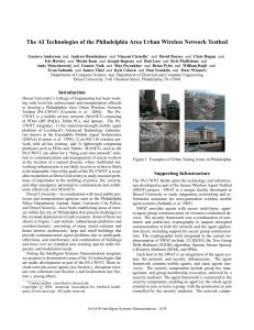 The AI Technologies of the Philadelphia Area Urban Wireless Network...