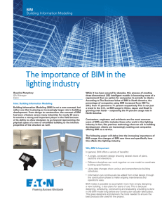 The importance of BIM in the lighting industry BIM Building Information Modeling