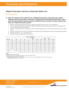 Frequently Asked Questions MagneX Interrupter and How to Determine Watts Loss