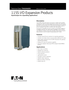 115S I/O Expansion Products TD032002EN Input/output for expanding applications Description