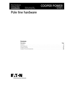 Pole line hardware COOPER POWER SERIES Pole Hardware