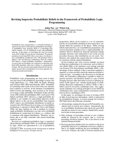 Revising Imprecise Probabilistic Beliefs in the Framework of Probabilistic Logic Programming