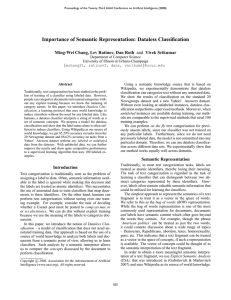 Importance of Semantic Representation: Dataless Classification
