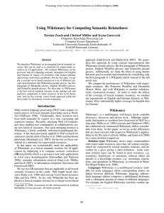 Using Wiktionary for Computing Semantic Relatedness