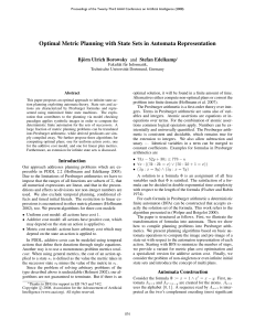 Optimal Metric Planning with State Sets in Automata Representation