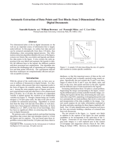 Automatic Extraction of Data Points and Text Blocks from 2-Dimensional... Digital Documents Saurabh Kataria Abstract