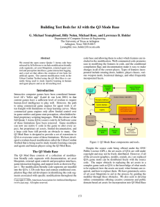 Building Test Beds for AI with the Q3 Mode Base