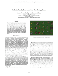 Stochastic Plan Optimization in Real-Time Strategy Games