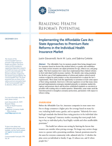 Realizing Health Reform’s Potential