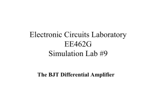Electronic Circuits Laboratory 462G EE462G Simulation Lab #9