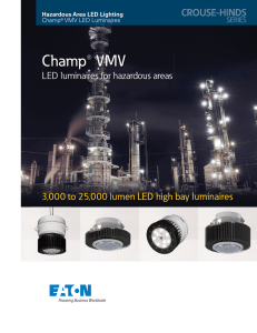 Champ® VMV 3,000 to 25,000 lumen LED high bay luminaires