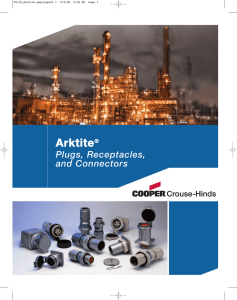 Arktite Plugs, Receptacles, and Connectors ®