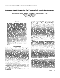 Rationale-Based Monitoring for Planning