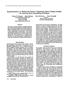 in  Backtrack  Search:  Exploiting Heavy-Tailed  Profiles Randomization