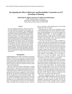 Investigating the Effect of Relevance and Reachability Constraints on SAT