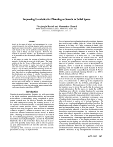 Improving Heuristics for Planning as Search in Belief Space