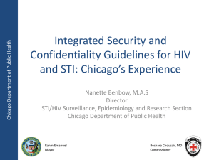 Integrated Security and Confidentiality Guidelines for HIV and STI: Chicago’s Experience