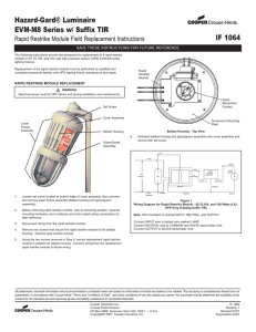 Hazard-Gard® Luminaire EVM-M8 Series w/ Suffix TIR IF 1064