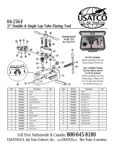 04-256-F 37° Double &amp; Single Lap Tube Flaring Tool