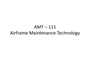 AMT	–	111 Airframe	Maintenance	Technology