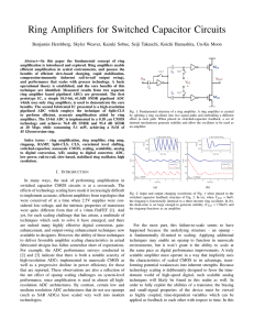 Ring Amplifiers for Switched Capacitor Circuits