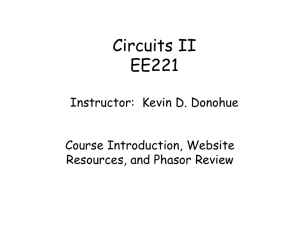 Circuits II EE221 EE