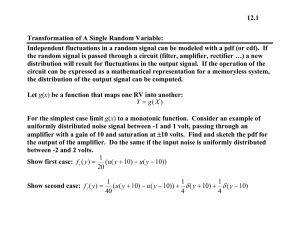 12.1 Transformation of A Single Random Variable: