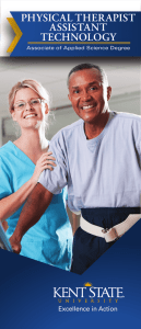 PHYSICAL THERAPIST ASSISTANT TECHNOLOGY