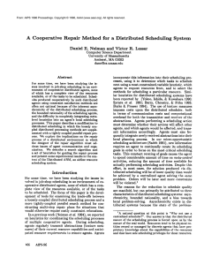 A  Cooperative Scheduling System