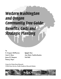 Western Washington and Oregon Community Tree Guide: Benefits, Costs and