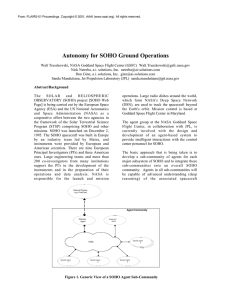 Autonomy for SOHO Ground Operations