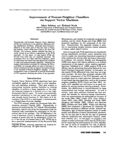 Improvement  of  Nearest-Neighbor Classifiers