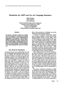 Simulation for  ARPI  and  the  Air ...