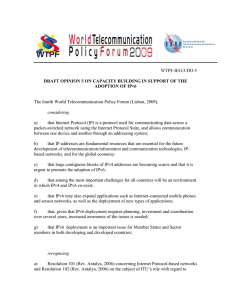 DRAFT OPINION 5 ON CAPACITY BUILDING IN SUPPORT OF THE WTPF-IEG/3/DO-5