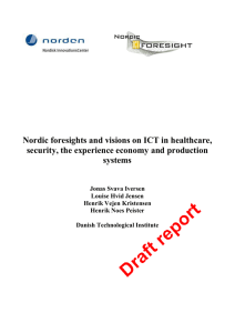 Nordic foresights and visions on ICT in healthcare, systems