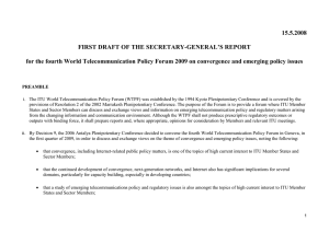 15.5.2008 FIRST DRAFT OF THE SECRETARY-GENERAL’S REPORT
