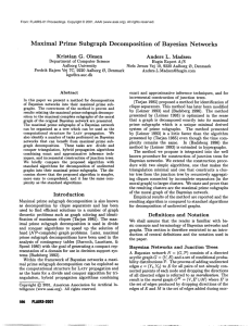 Maximal  Prime  Subgraph Decomposition of  Bayesian Networks